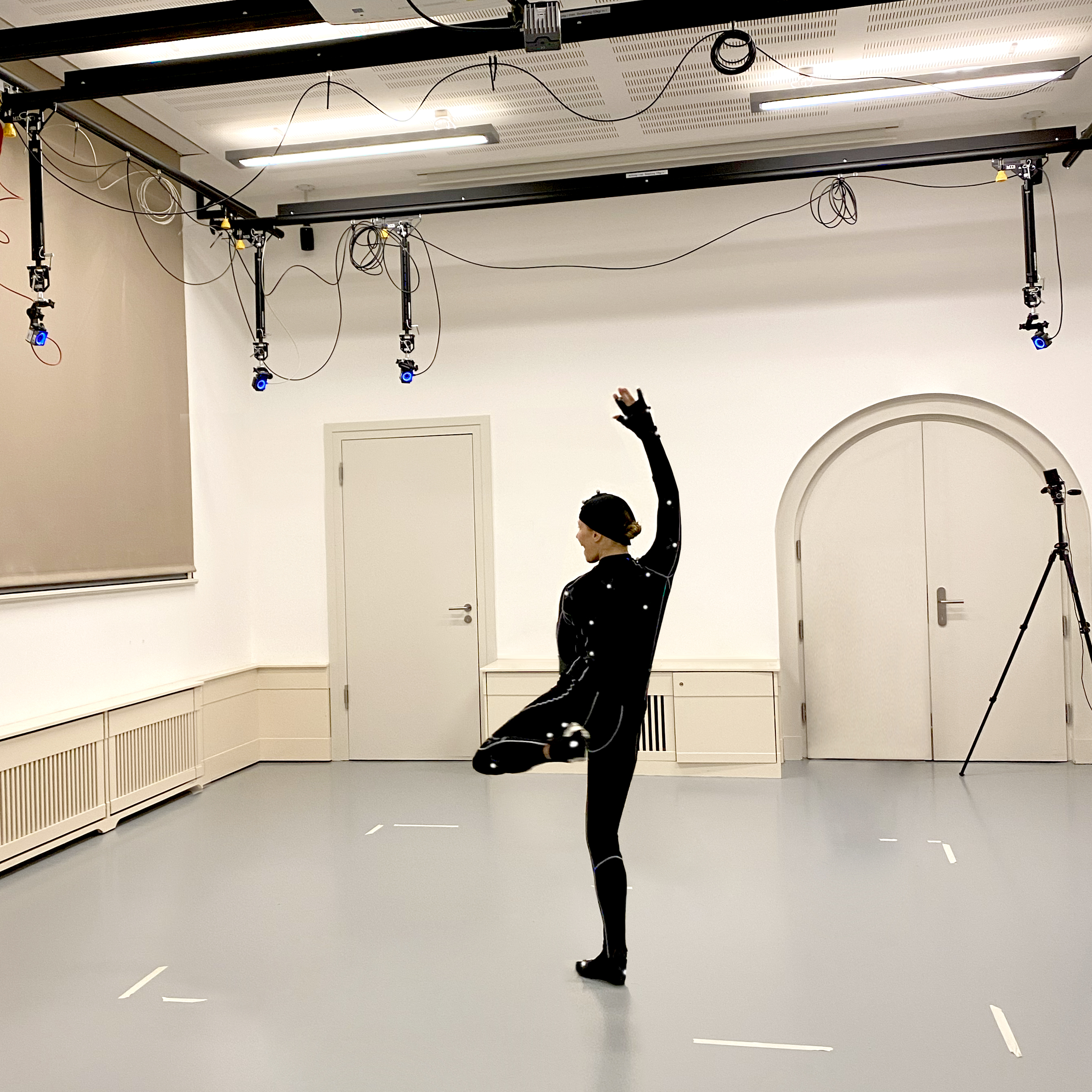 Point-light display of dance movement kinematics
